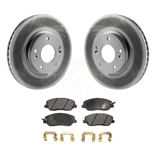 Disques de frein à disque recouverts à l'avant et plaquettes semi-métalliques pour Hyundai Santa Fe KGF-100383 2007-2009