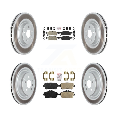 Image 1 of 10.. Front Rear Ceramic Pads And Coated Disc Brake Rotors Kit For Mercedes-Benz GL350 GL450 KGA-103138