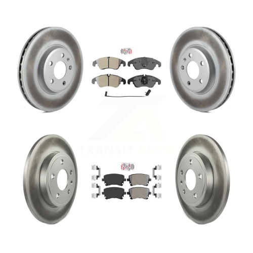 Image 1 de 10.. Ensemble de disques de frein à plaquettes semi-métalliques à l'avant pour Audi A4 Quattro berline/familiale KGA-102920 2009