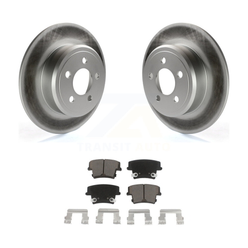 Image 1 de 10.. Ensemble de plaquettes en céramique pour disques de frein enduits arrière pour Dodge Chrysler 300 Charger Challenger Magnum KGC-101550