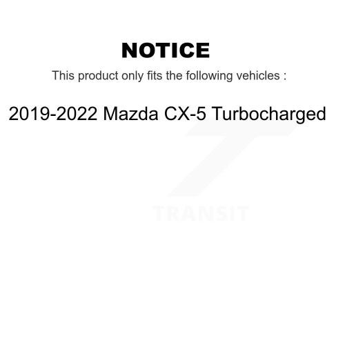Ensemble de plaquettes semi-métalliques pour disque de frein enduit arrière de Mazda CX-5 2019-2023 avec turbocompresseur KGF-102023