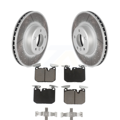 Image 1 of 10.. Front Coat Brake Rotors Ceramic Pad Kit For BMW 328i xDrive 320i 330i 435i 440i 228i Gran KGC-100087