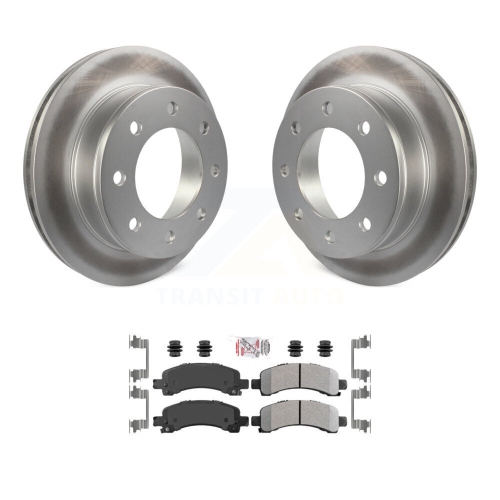 Image 1 de 10.. Ensemble de plaquettes semi-métalliques pour disques de frein enduits arrière de la Savana 3500 2500 Express KGA-103540 de Chevrolet de GMC