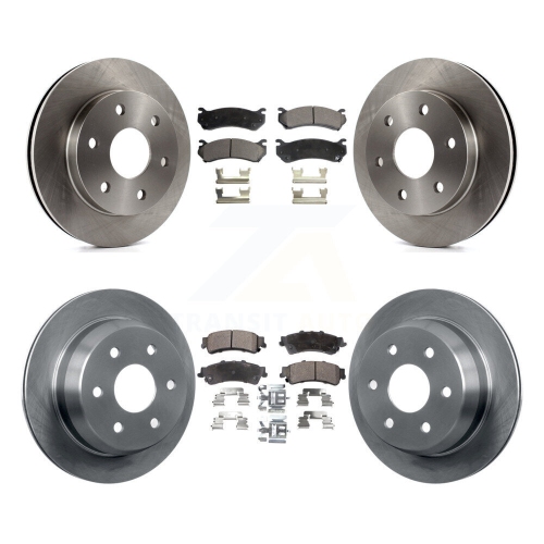 Image 1 de 10.. Ensemble de plaquettes en céramique pour disque de frein avant arrière pour Chevrolet GMC Silverado 1500 Sierra Classic XL K8T-100777