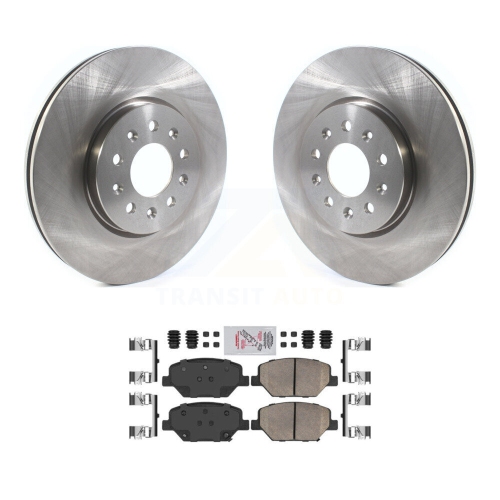 Image 1 of 10.. Front Brake Rotors Ceramic Pad Kit For Chevrolet Equinox GMC Terrain Buick Envision Regal K8A-103923