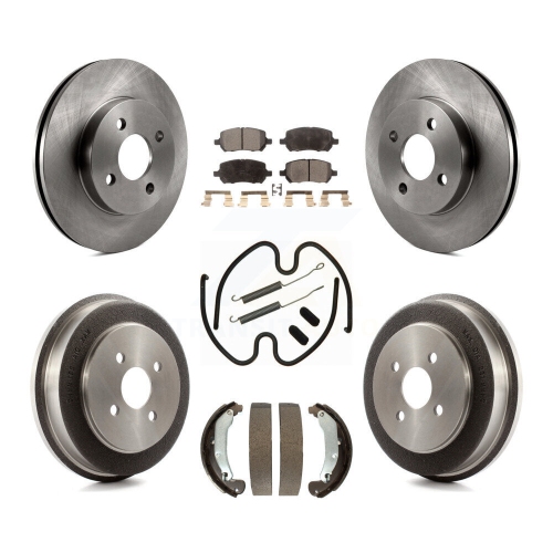 Image 1 de 10.. Ensemble tambour en céramique pour disque de frein avant arrière pour Chevrolet Cobalt Saturn Ion K8T-102742 de Pontiac