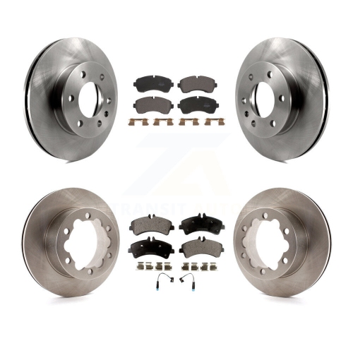 Image 1 of 10.. Front Rear Brake Rotor Semi-Metallic Pad Kit For Sprinter 3500 Mercedes-Benz Dodge 3500XD K8F-103084