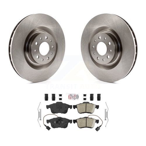Image 1 of 10.. Front Disc Brake Rotors And Ceramic Pads Kit For 2014-2020 Fiat 500L K8A-107013