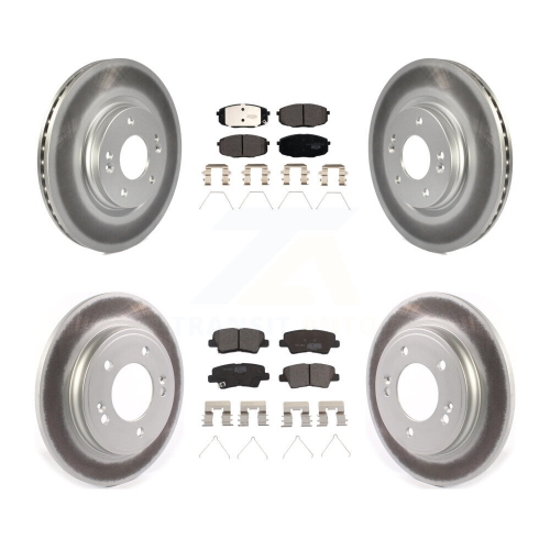 Image 1 de 10.. Disques de frein à disque et plaquettes en céramique gainés à l'avant pour Kia forte 1,6&nbsp;L KGT-103107 2020