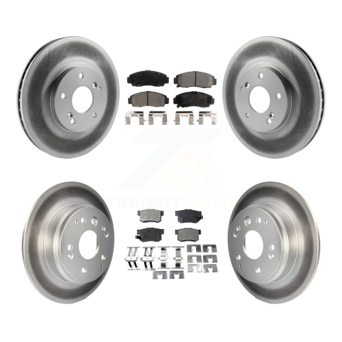 Image 1 de 10.. Disques de frein à disque et plaquettes en céramique gainés à l'avant pour Acura TL KGT-100856