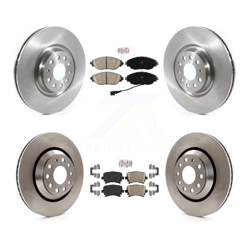 Image 1 of 10.. Front Rear Ceramic Pads And Disc Brake Rotors Kit For Volkswagen CC K8A-106238