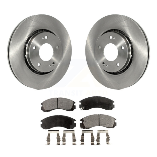 Image 1 of 10.. Front Disc Brake Rotors And Ceramic Pads Kit For Mitsubishi Lancer K8T-100633
