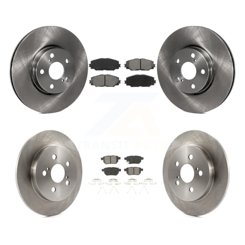Image 1 of 10.. Front Rear Disc Brake Rotors Semi-Metallic Pad Kit For Toyota Corolla Matrix Pontiac Vibe K8S-101384