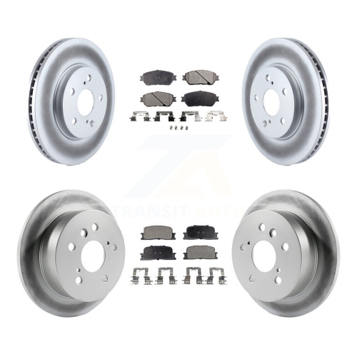 Image 1 de 10.. Disques de frein à disque enduits à l'avant et plaquettes semi-métalliques pour Lexus ES300 KGF-100831 2002-2003