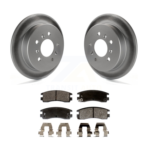 Image 1 de 10.. Ensemble de plaquettes semi-métalliques pour disque de frein enduit arrière pour Impala Buick Pontiac Grand Am KGF-101219 DE Chevrolet