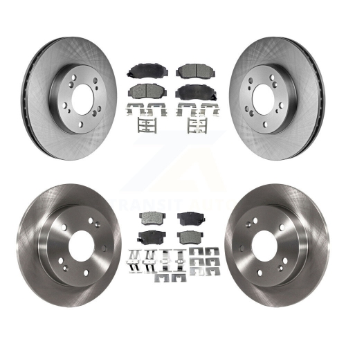 Image 1 of 10.. Front Rear Disc Brake Rotors And Ceramic Pads Kit For 1997-2001 Honda Prelude K8T-101069
