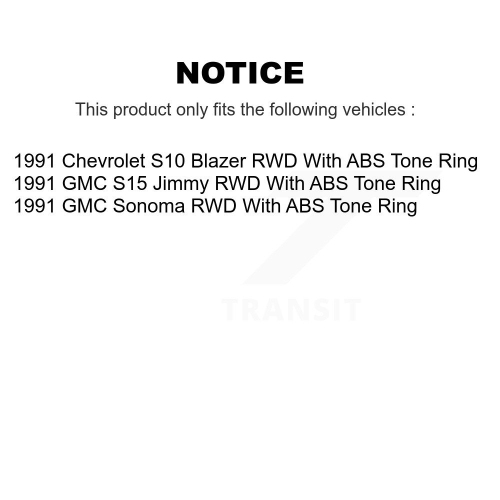 Disques de frein avant arrière semi-métalliques pour GMC Sonoma Chevrolet S10 S15 K8&nbsp;A-105355