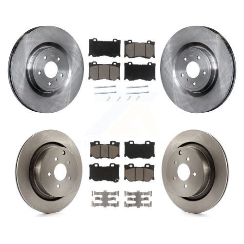 Image 1 of 10.. Front Rear Brake Rotor & Ceramic Pad Kit For 09-13 INFINITI FX50 With Dual Piston Caliper K8C-100893