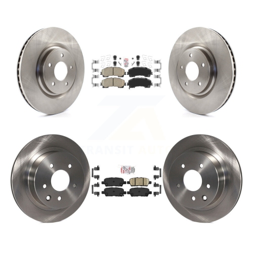 Image 1 of 10.. Front Rear Ceramic Pads And Disc Brake Rotors Kit For Nissan Rogue K8A-106401