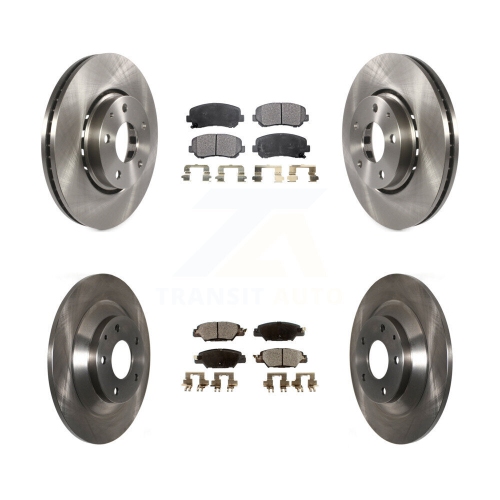 Image 1 of 10.. Front Rear Disc Brake Rotors And Semi-Metallic Pads Kit For Mazda CX-5 K8F-102243