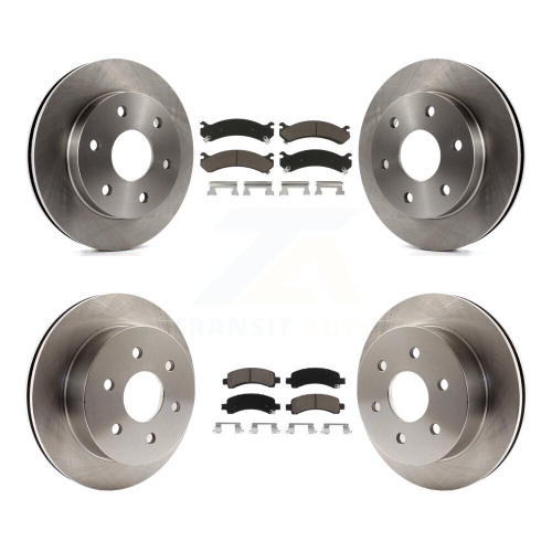 Image 1 of 10.. Front Rear Brake Rotor Ceramic Pad Kit For 06 GMC Savana 2500 GAS engine With 7300 Lb GVW K8C-101046