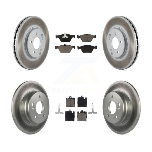 Image 1 of 10.. Front Rear Coated Brake Rotor & Ceramic Pad Kit For Mercedes-Benz E320 CLK320 CLK430 E430 KGC-100812