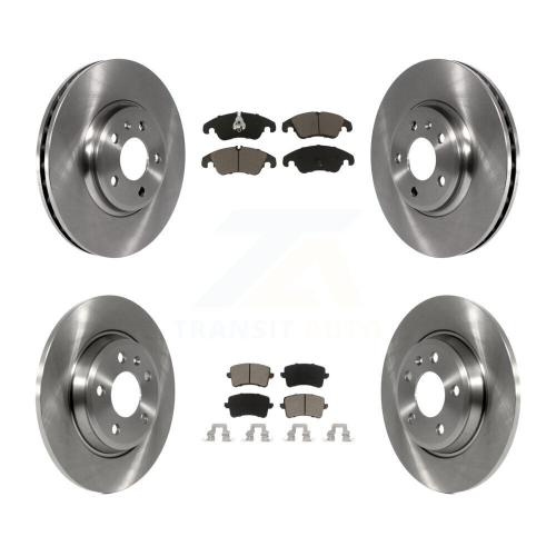 CMX  Front Rear Disc Brake Rotors And Ceramic Pads Kit for Audi Q5 A4 Quattro A5 K8C-101058