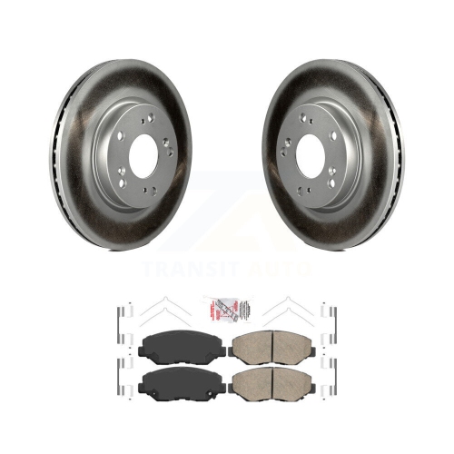 Image 1 of 10.. Front Coated Disc Brake Rotors And Ceramic Pads Kit For 2013 Acura ILX 2.0L KGA-100810