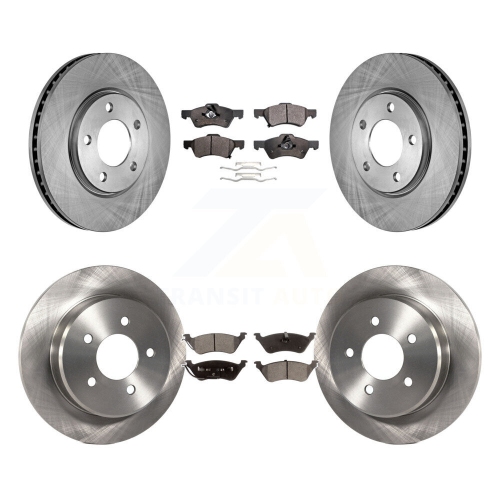 Image 1 de 10.. Ensemble de plaquettes semi-métalliques de frein à disque arrière avant pour Dodge Grand Caravan Chrysler Town et K8F-100943
