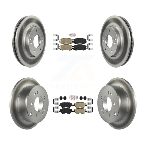 Image 1 de 10.. Plaquettes en céramique à l'avant et disques de frein enduits pour Kia Soul 2,0&nbsp;L KGA-103024 2010-2011