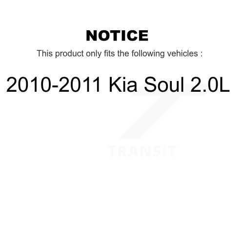 Plaquettes en céramique à l'avant et disques de frein enduits pour Kia Soul 2,0&nbsp;L KGA-103024 2010-2011