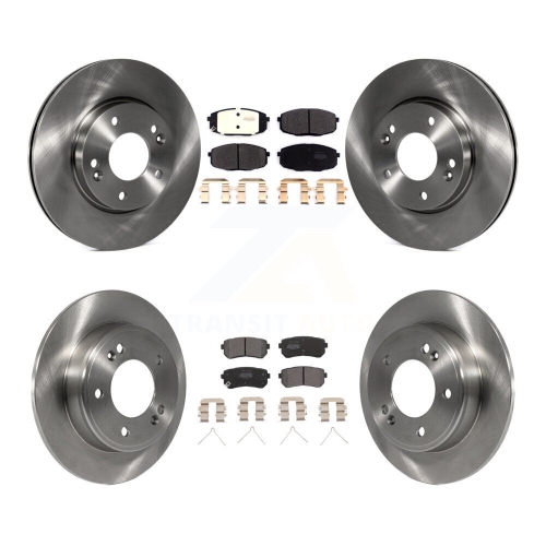 Image 1 de 10.. Disques de frein arrière avant et plaquettes semi-métalliques pour Hyundai Kona Kia Seltos K8F-103602
