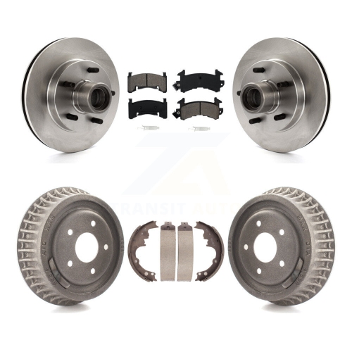 TRANSIT AUTO  Front Rear Brake Rotor Hub Semi-Metallic Pad Drum Kit for Chevrolet S10 Gmc Sonoma Blazer K8S-103487