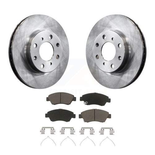 Image 1 de 10.. Disques de frein avant et plaquettes en céramique pour Honda Civic K8C-100573