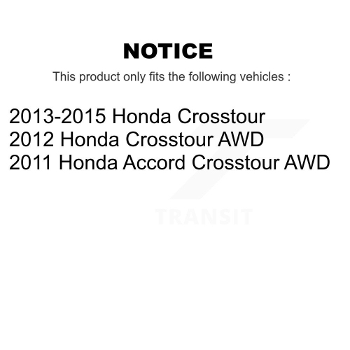 Front Rear Coated Disc Brake Rotors And Ceramic Pads Kit For Honda Crosstour Accord KGC-101216