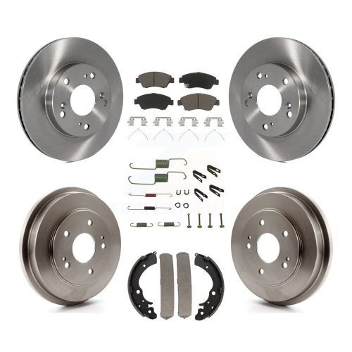 Image 1 de 10.. Plaquettes et tambours en céramique de frein à disque arrière avant pour Honda Civic Hybrid K8C-102277 2006-2008