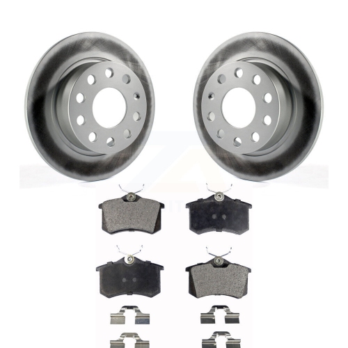 Image 1 de 10.. Kit de plaquettes en céramique pour disque de frein de revêtement arrière pour Jetta de Volkswagen avec diamètre 253&nbsp;mm KGT-101620