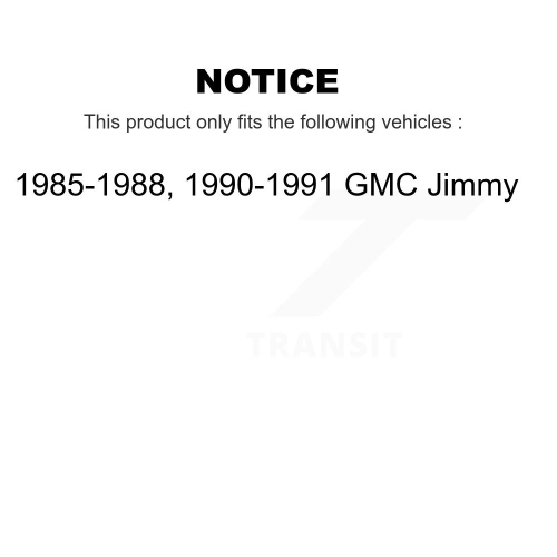 Disques de frein à disque avant arrière, plaquettes en céramique et tambour pour GMC Jimmy K8T-103451