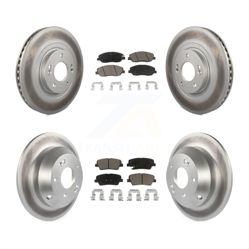 Image 1 de 2.. Plaquettes de frein arrière recouvertes de revêtement en céramique pour Hyundai Santa Fe XL 3,3&nbsp;L KGC-100845 2013-2016