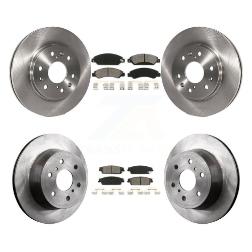 Image 1 of 10.. Front Rear Brake Rotor & Semi-Metallic Pad Kit For Chevrolet Avalanche Cadillac GMC Tahoe K8S-100798