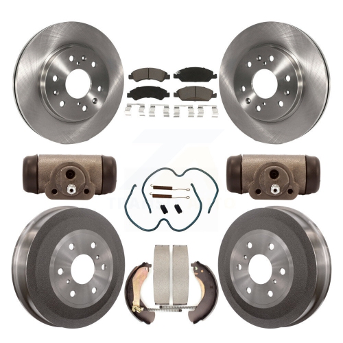 CMX  Front Rear Brake Rotor Ceramic Pad Drum Kit (9PC) for Chevrolet Silverado 1500 Gmc Sierra K8C-102855