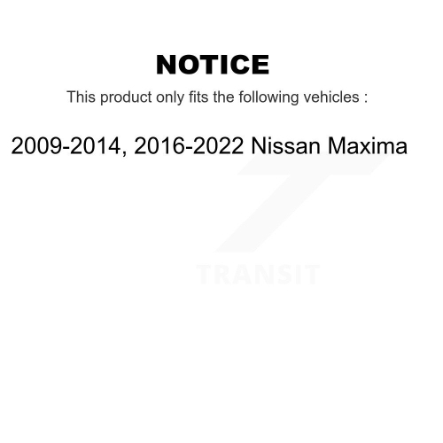 Disques de frein à disque arrière avant et plaquettes en céramique pour Nissan Maxima K8C-100969