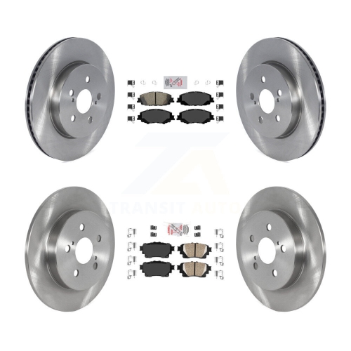 Image 1 of 10.. Front Rear Ceramic Pad And Brake Rotor Kit For Toyota Corolla With Electric Parking K8A-103473