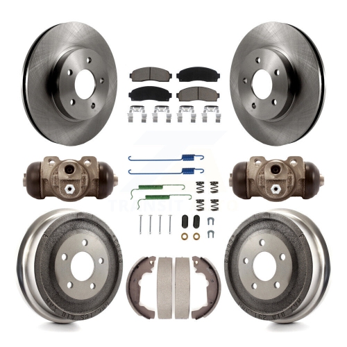 CMX  Front Rear Disc Brake Rotor Ceramic Pad & Drum Kit (9PC) for Chevrolet Equinox Saturn Vue K8C-102942