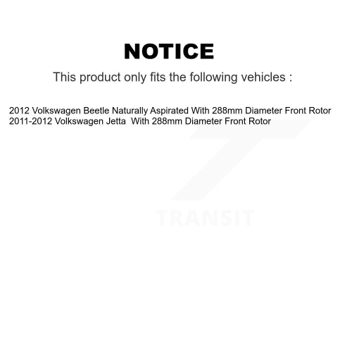 Front Rear Disc Brake Rotor Semi-Metallic Pad Coated Drum Kit For Volkswagen Jetta Beetle KGA-104376