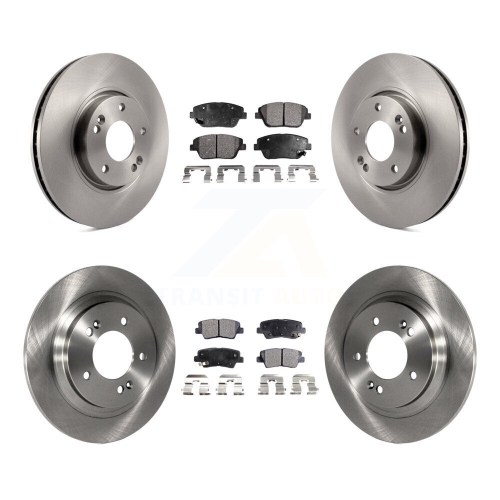 Image 1 of 10.. Front Rear Disc Brake Rotors & Ceramic Pad Kit For Kia Optima With Electric Parking K8T-101353