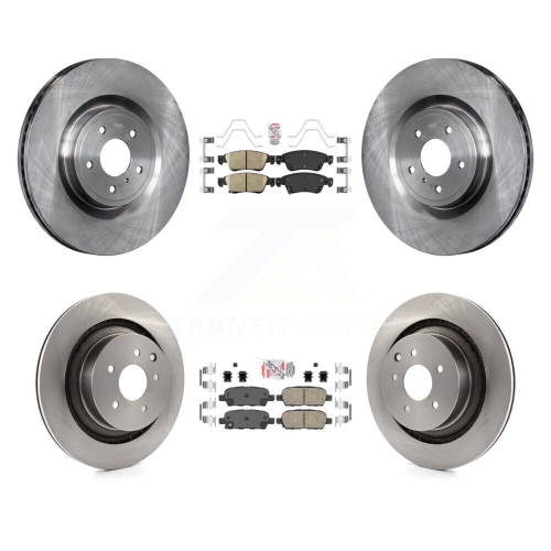 Image 1 of 10.. Front Rear Ceramic Pad Brake Rotors Kit For 2014 INFINITI Q60 Sport Without Package K8A-103027