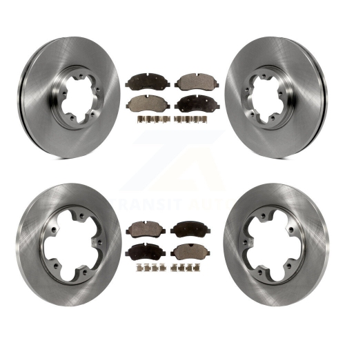 Front Rear Brake Rotor Semi-Metallic Pad Kit For Ford Transit-250 Transit-150 Transit-350 K8F-100917