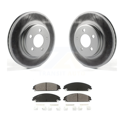 TRANSIT AUTO  Front Coat Brake Rotor Semi-Metallic Pad Kit for 2019 Dodge Charger Without Brembo Brakes Kgs-100151