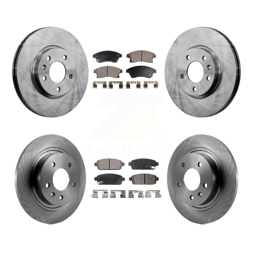 Image 1 de 10.. Disques de frein arrière avant et plaquettes semi-métalliques pour Verano K8F-100831 2012-2013 de Buick